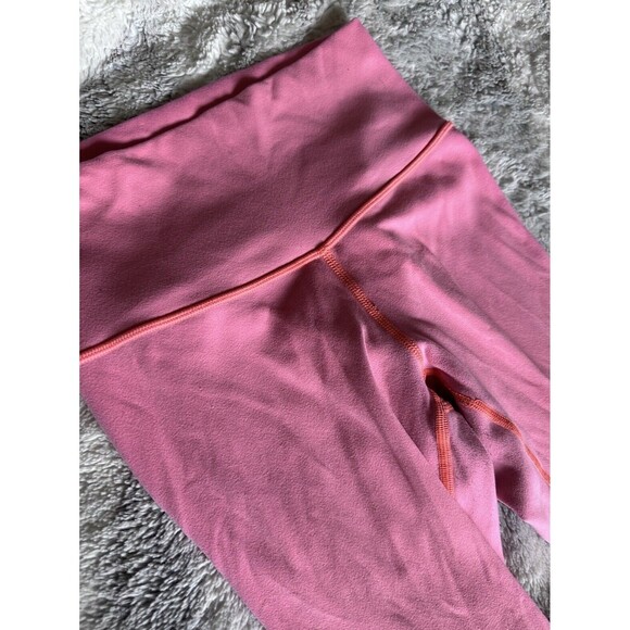 Lululemon Wunder Under Reversible  Leggings Pink & Grey - Picture 2 of 5